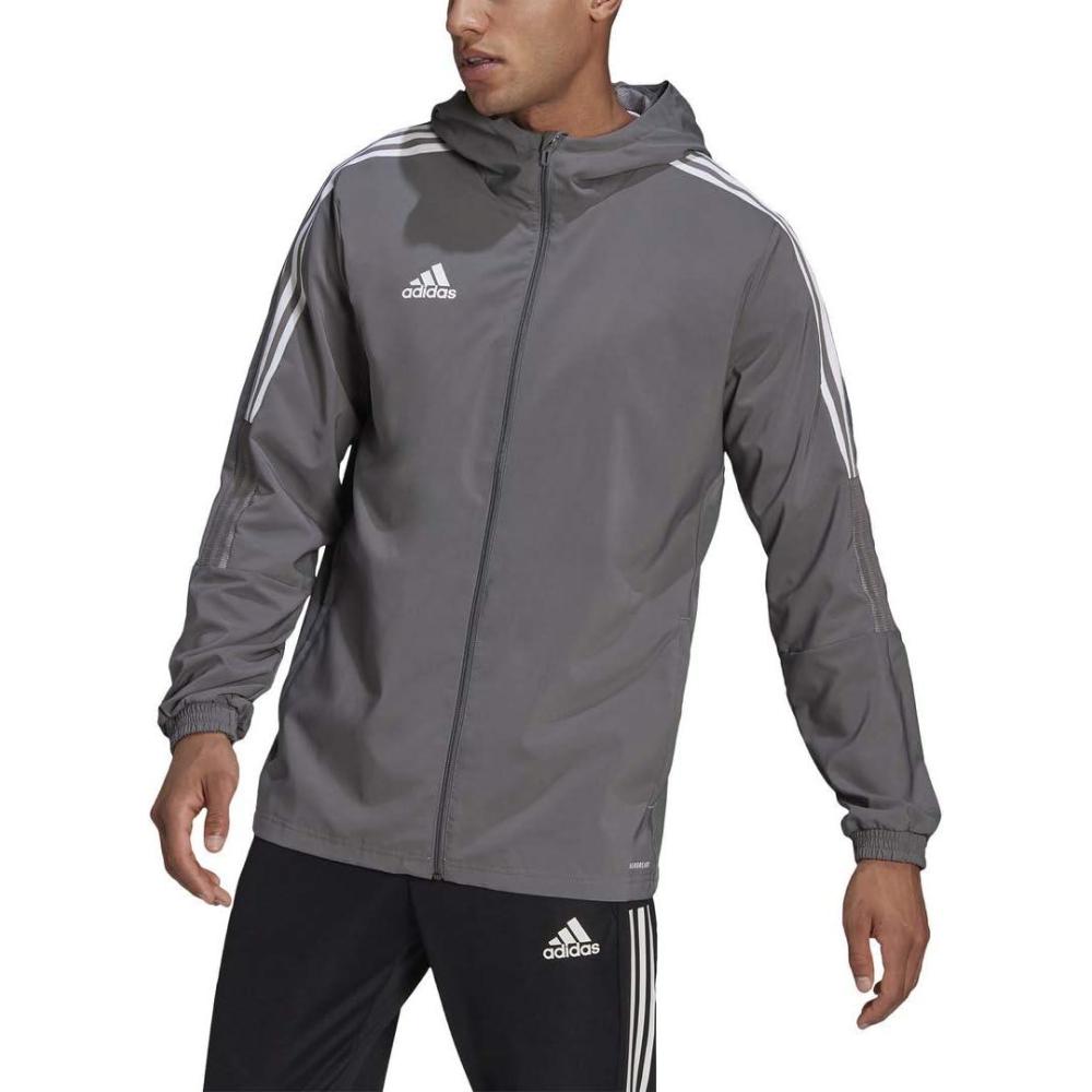 image:imageAdidas Mens Tiro 21 WindbreakerJacketTeam Grey Four