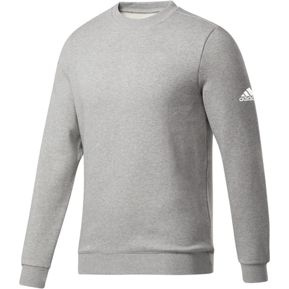 image:imageadidas Mens Essentials Fleece SweatshirtMedium Grey Heatherwhite