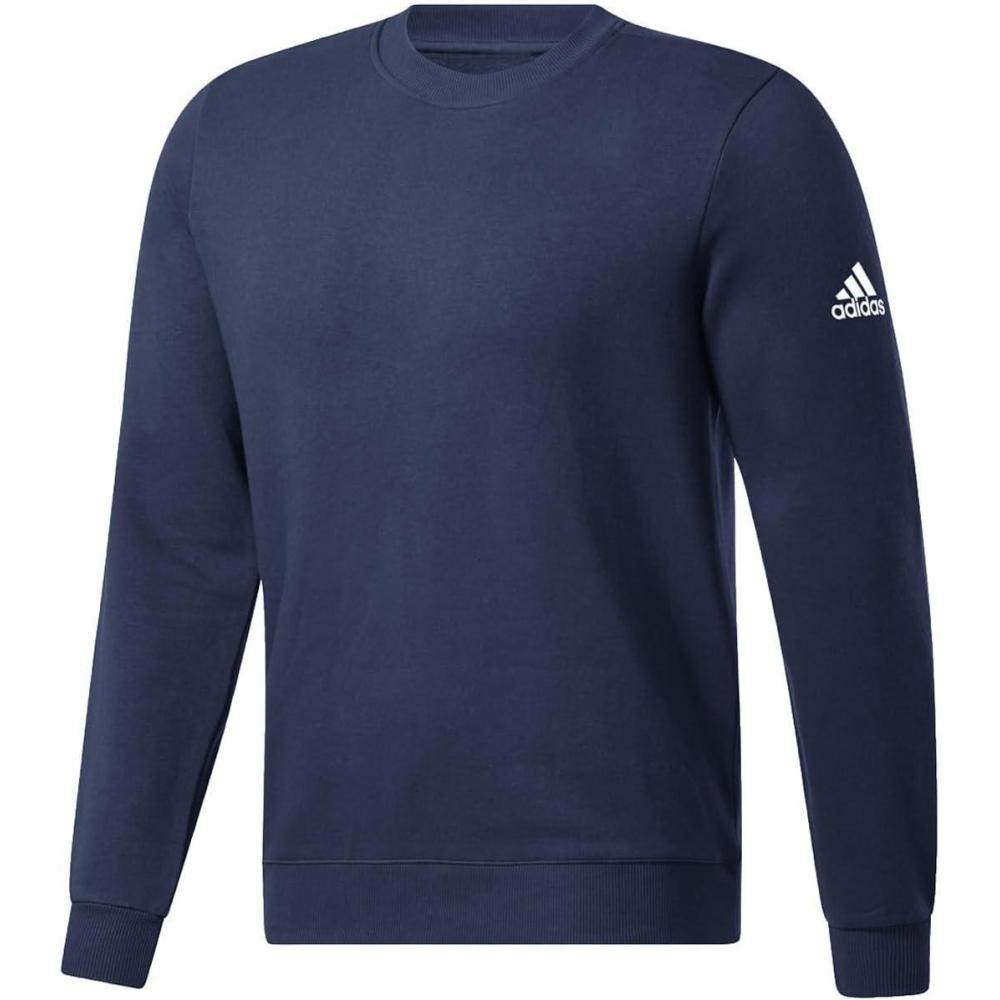 image:imageadidas Mens Essentials Fleece SweatshirtNavbluWhite