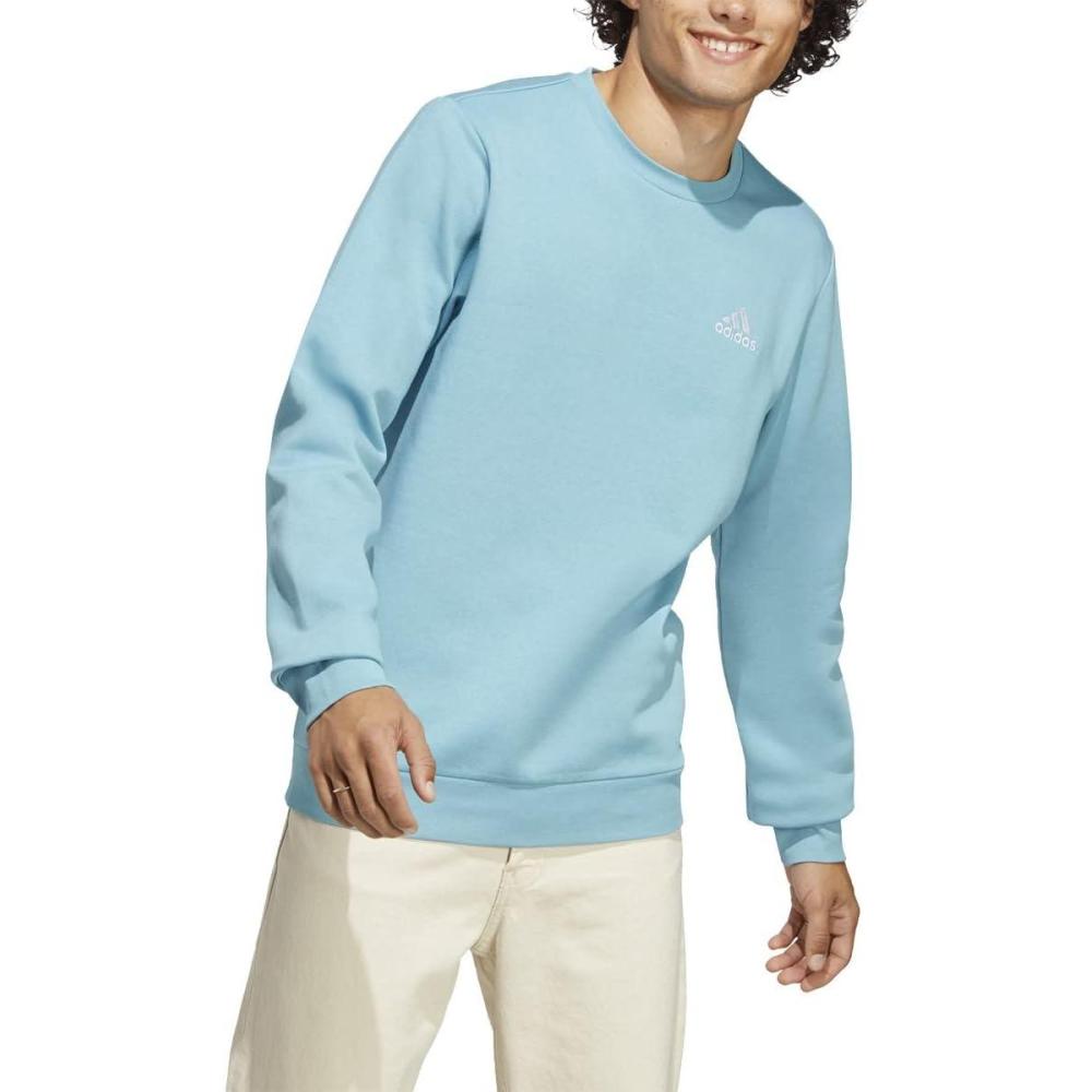 image:imageadidas Mens Essentials Fleece SweatshirtPreloved Blue