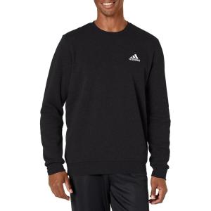 adidas Men’s Essentials Fleece Sweatshirt(Black/White)