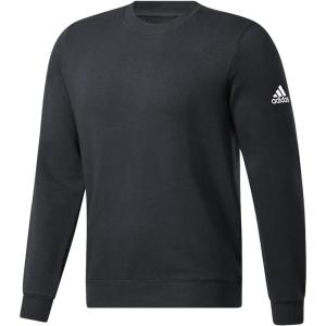 adidas Men’s Essentials Fleece Sweatshirt(Black-white)