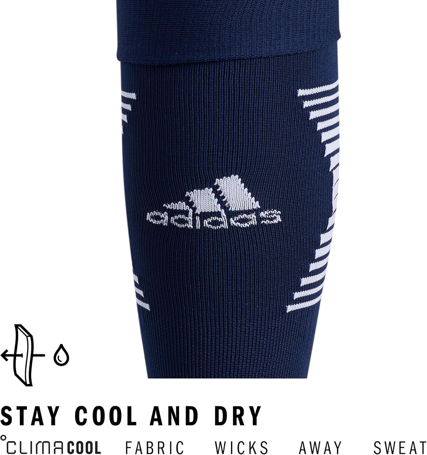 image:imageAdidas Unisex Team Speed Soccer Socks or Calf Sleeves 1 Pair OverTheCalf3Navy BlueWhite
