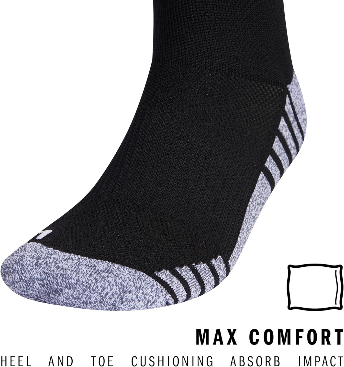 image:imageAdidas Unisex Team Speed Soccer Socks or Calf Sleeves 1 Pair OverTheCalf4BlackWhite