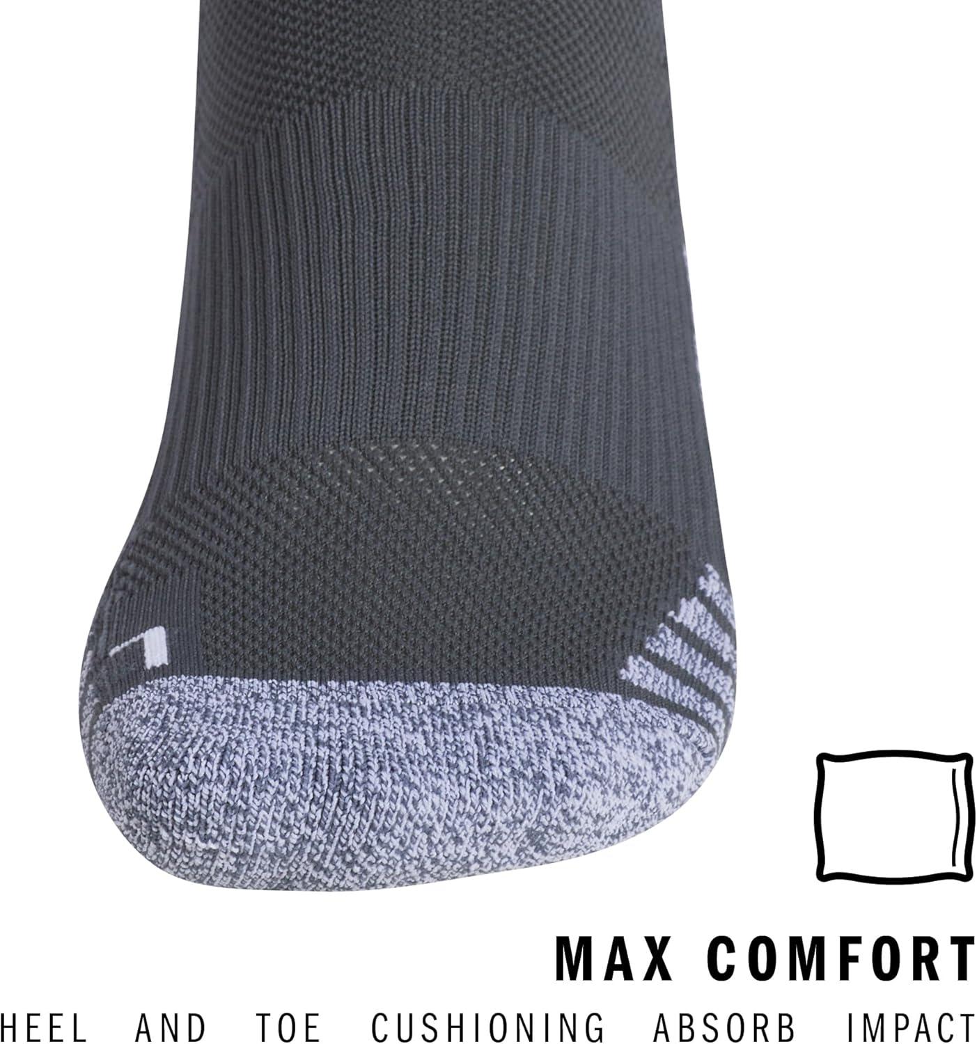 image:imageAdidas Unisex Team Speed Soccer Socks or Calf Sleeves 1 Pair OverTheCalf4Dark GreyWhite