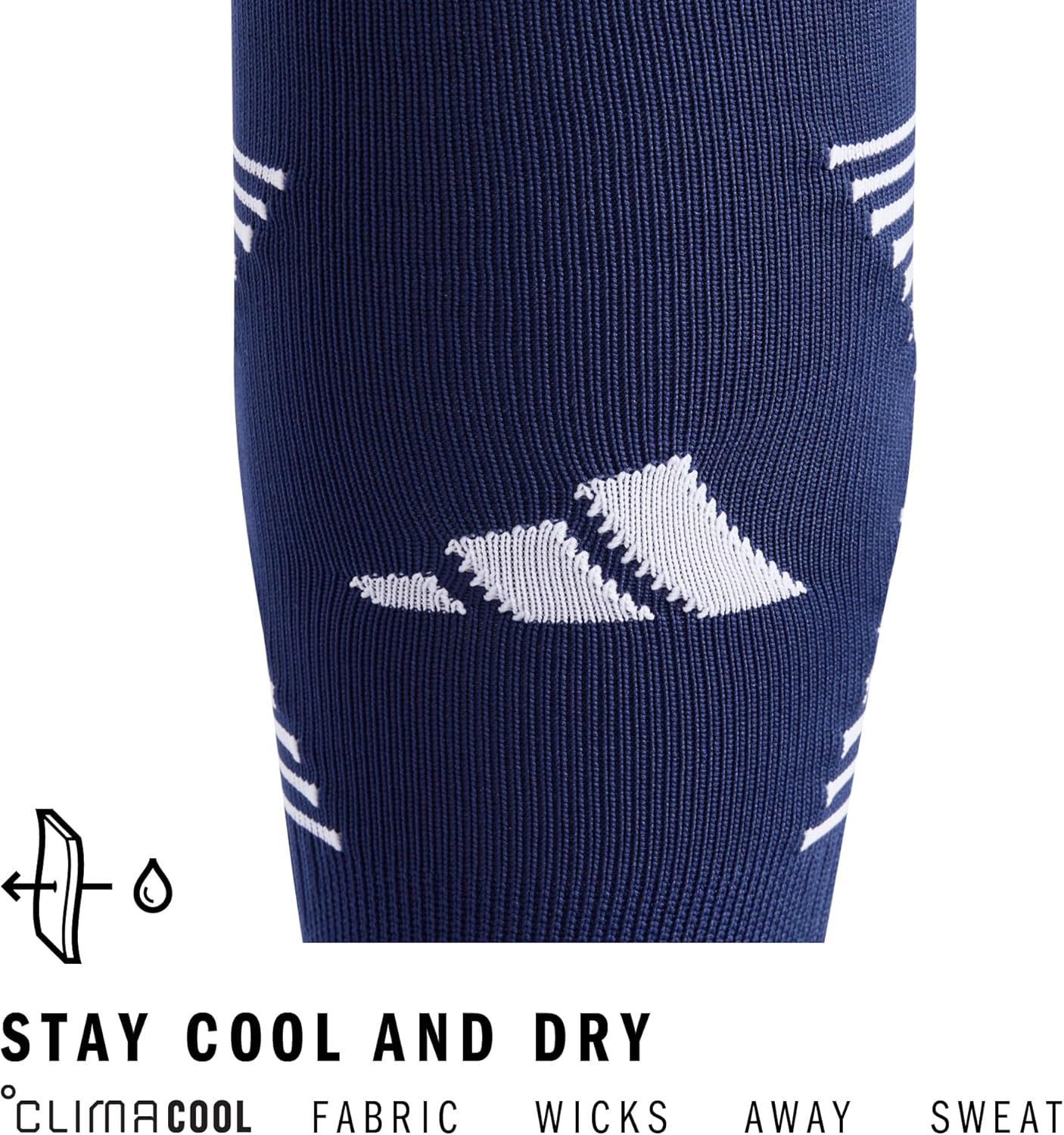 image:imageAdidas Unisex Team Speed Soccer Socks or Calf Sleeves 1 Pair OverTheCalf4Navy BlueWhite