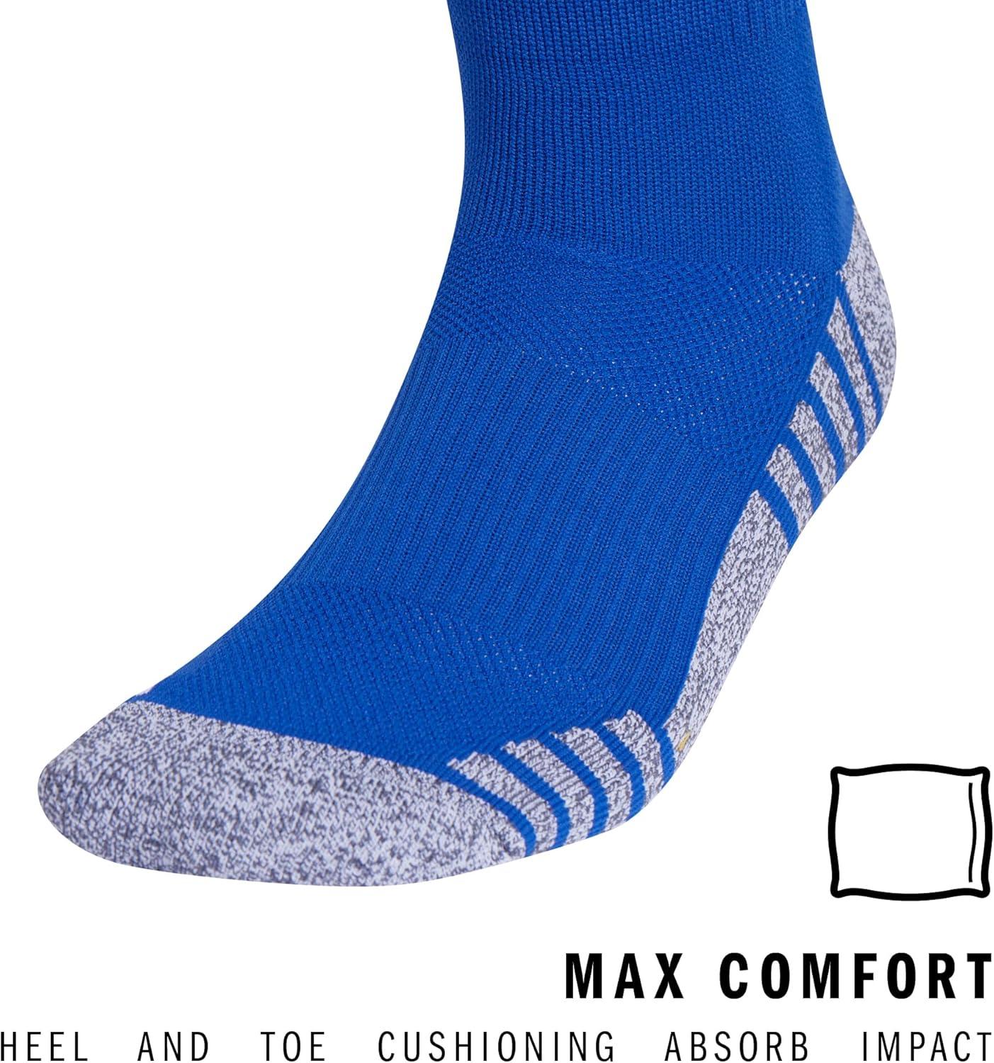 image:imageAdidas Unisex Team Speed Soccer Socks or Calf Sleeves 1 Pair OverTheCalf4Royal BlueWhite