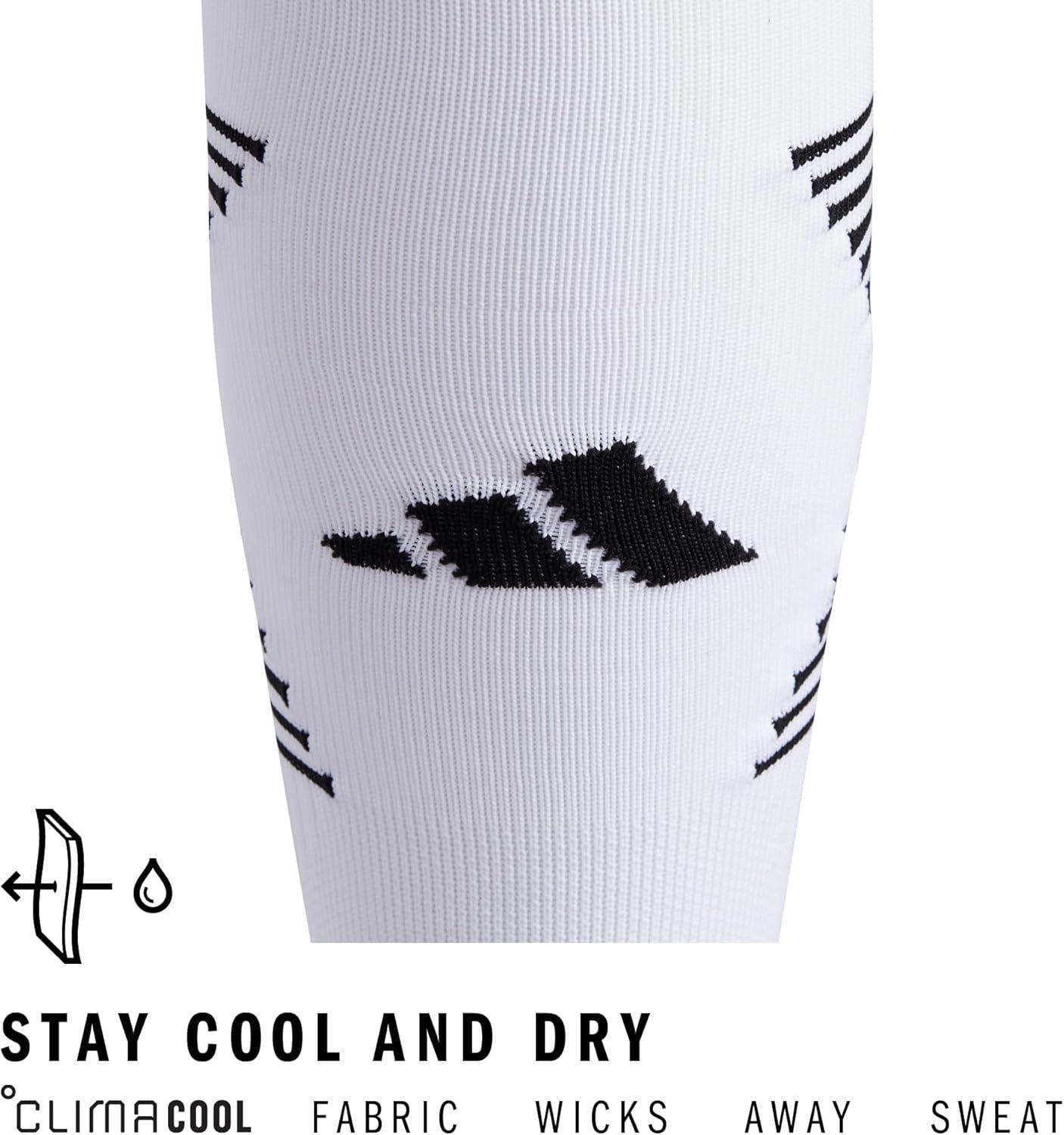 image:imageAdidas Unisex Team Speed Soccer Socks or Calf Sleeves 1 Pair OverTheCalf4WhiteBlack