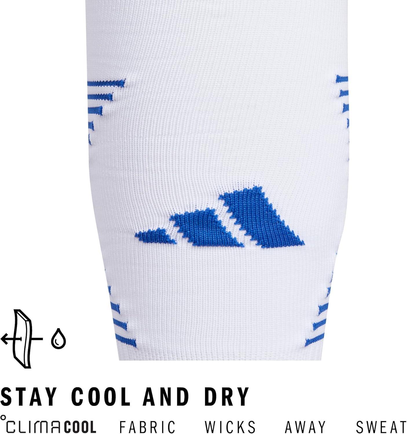 image:imageAdidas Unisex Team Speed Soccer Socks or Calf Sleeves 1 Pair OverTheCalf4WhiteRoyal Blue