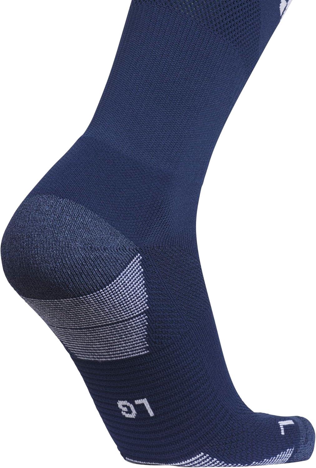 image:imageAdidas Unisex Team Speed Soccer Socks or Calf Sleeves 1 Pair OverTheCalf5Navy Blue 2White