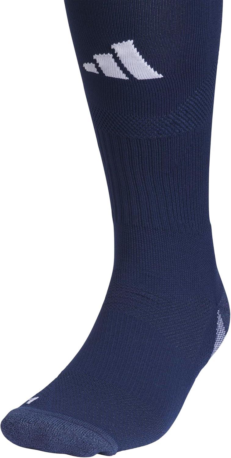 image:imageAdidas Unisex Team Speed Soccer Socks or Calf Sleeves 1 Pair OverTheCalf5Navy Blue 2White