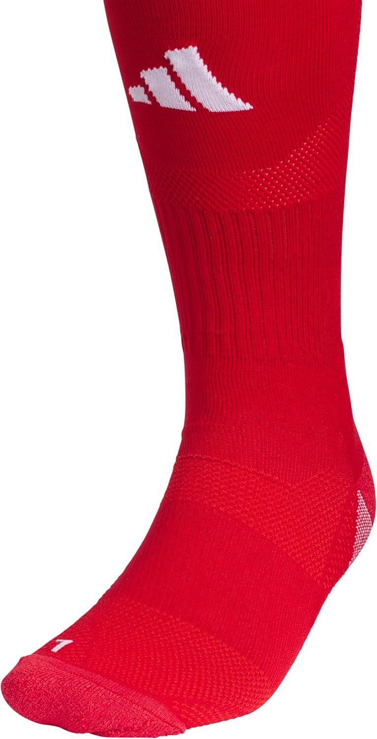 image:imageAdidas Unisex Team Speed Soccer Socks or Calf Sleeves 1 Pair OverTheCalf5Power RedWhite