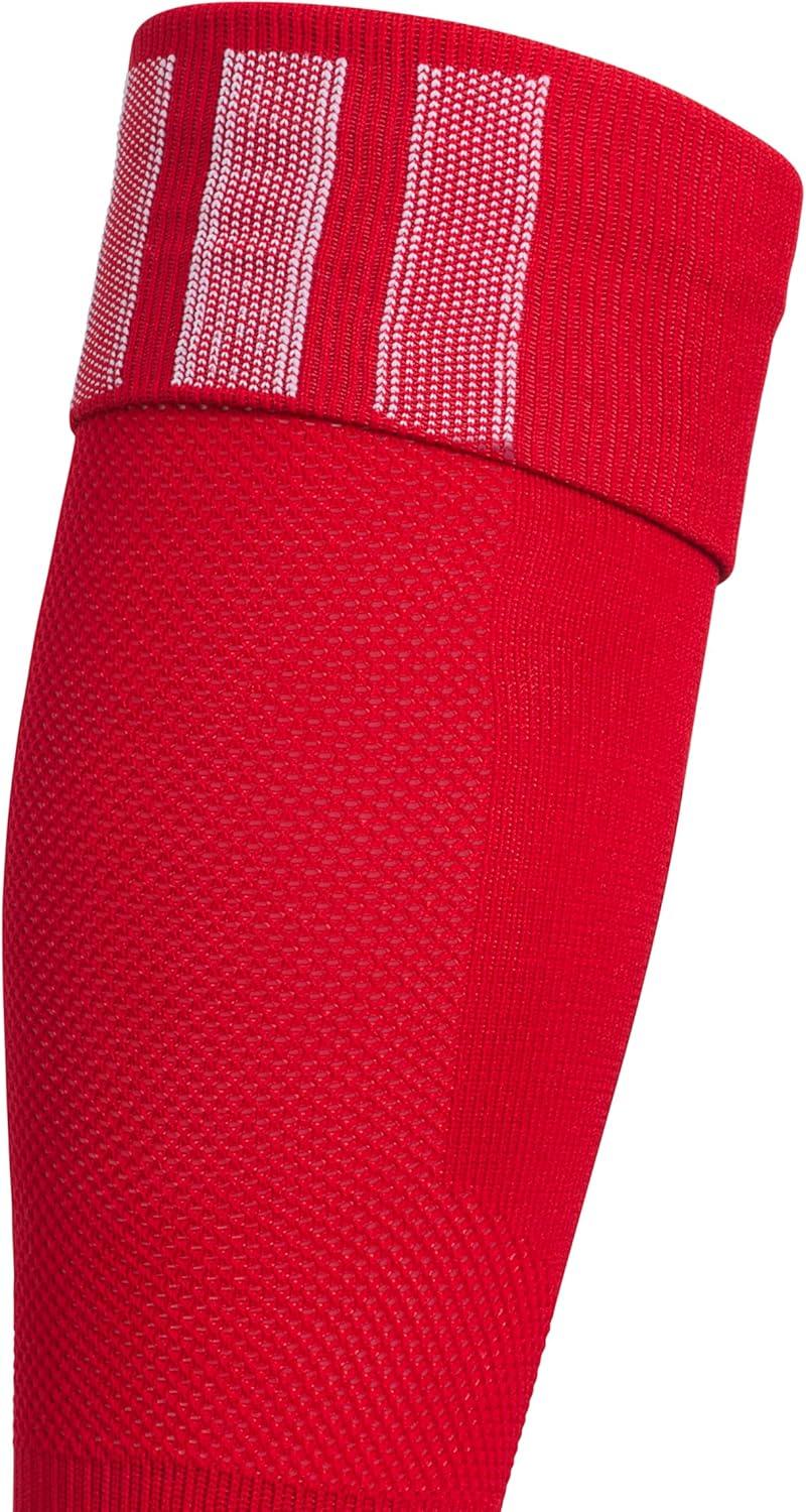 image:imageAdidas Unisex Team Speed Soccer Socks or Calf Sleeves 1 Pair OverTheCalf5Power RedWhite