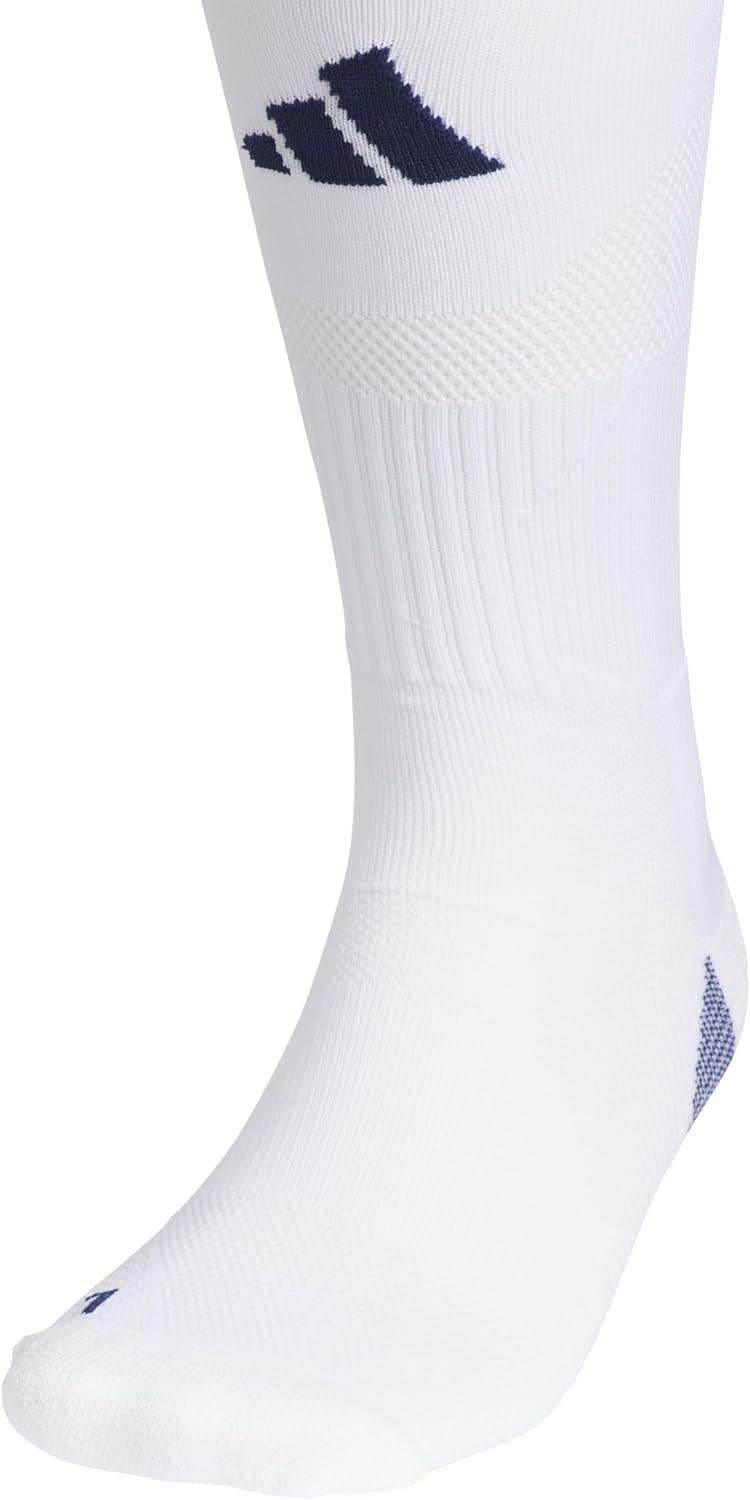 image:imageAdidas Unisex Team Speed Soccer Socks or Calf Sleeves 1 Pair OverTheCalf5WhiteNavy Blue