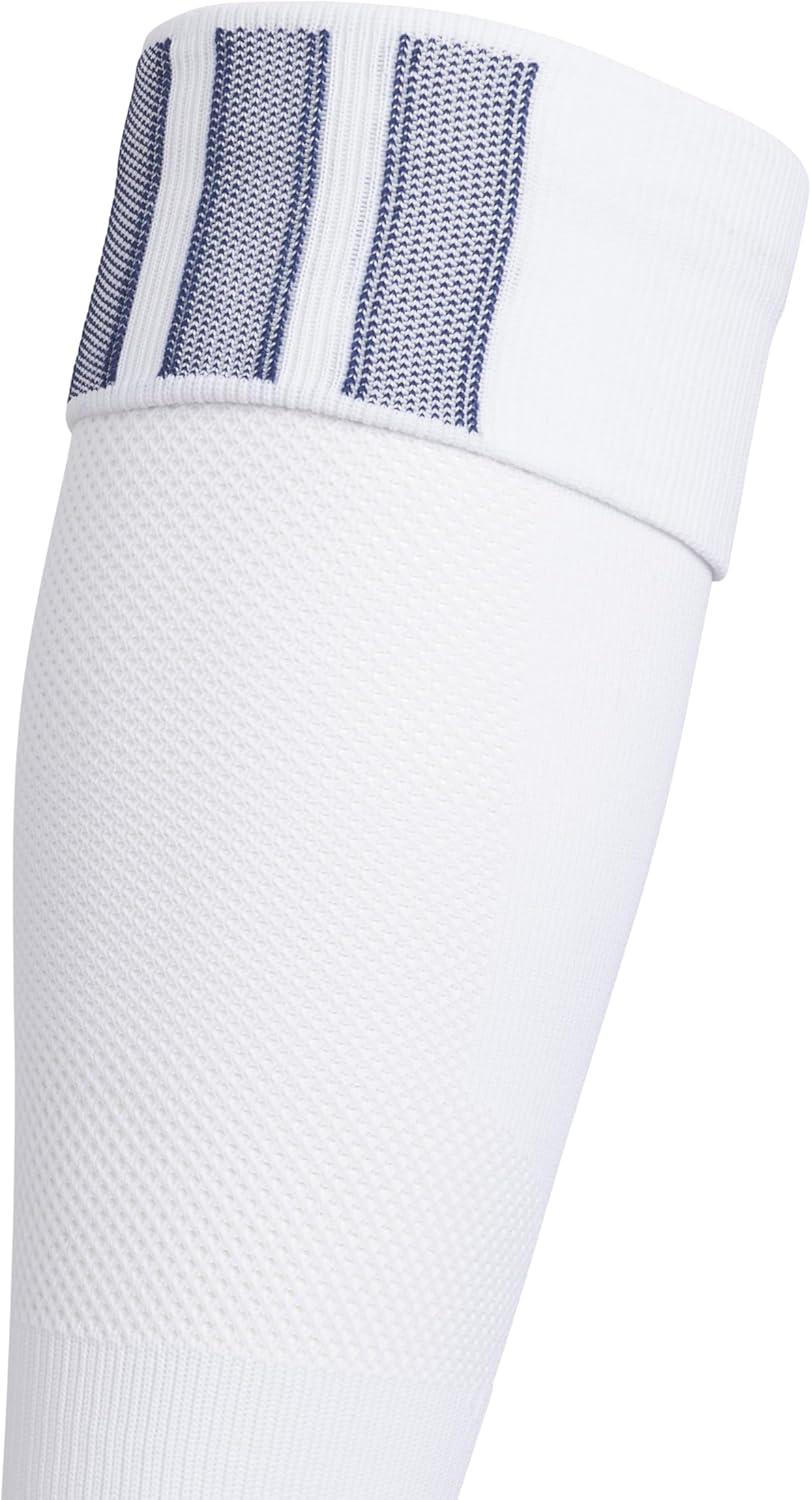 image:imageAdidas Unisex Team Speed Soccer Socks or Calf Sleeves 1 Pair OverTheCalf5WhiteNavy Blue