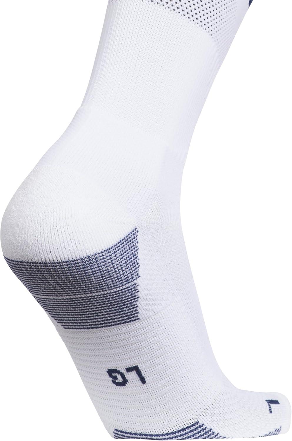 image:imageAdidas Unisex Team Speed Soccer Socks or Calf Sleeves 1 Pair OverTheCalf5WhiteNavy Blue