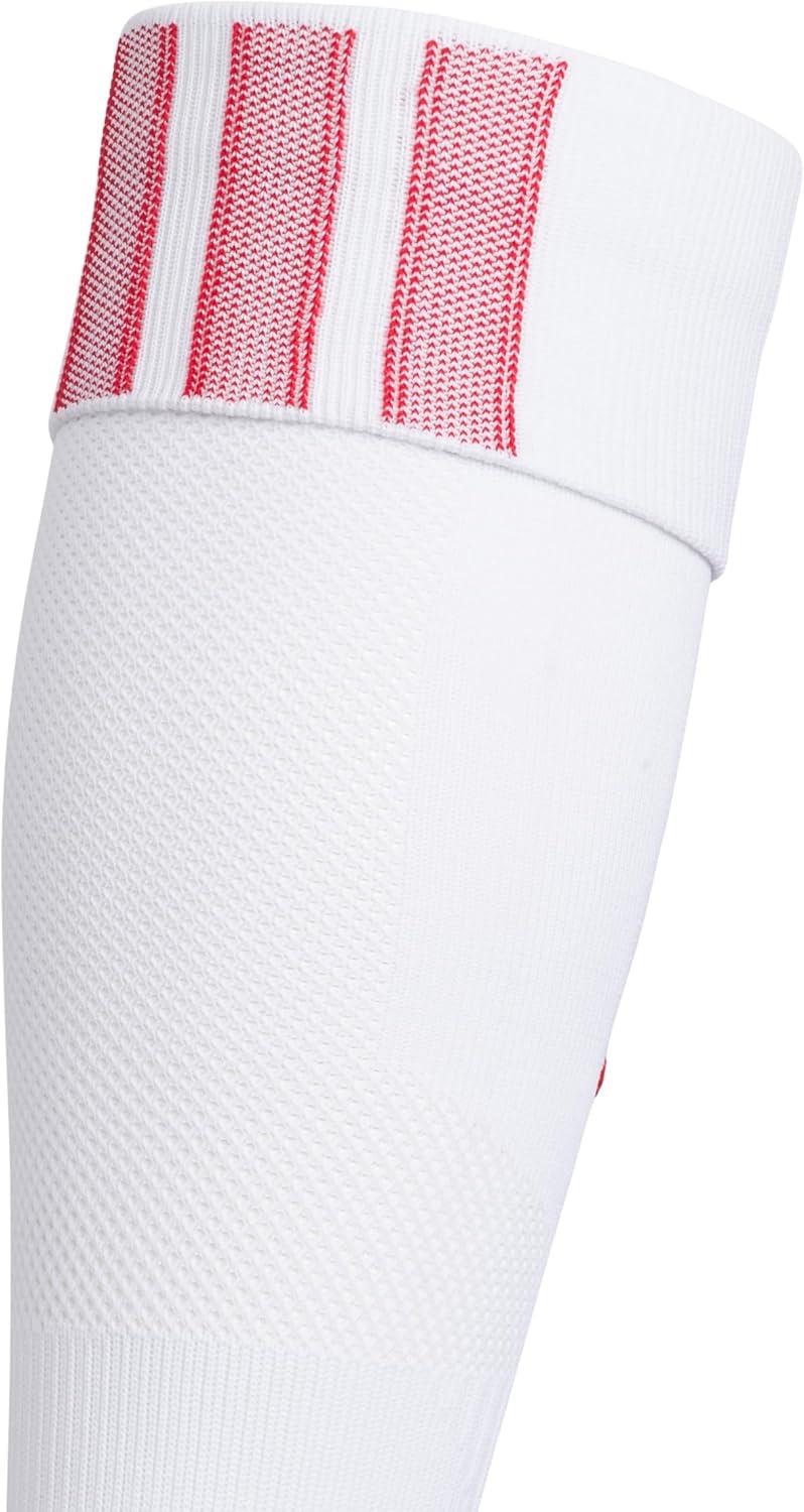 image:imageAdidas Unisex Team Speed Soccer Socks or Calf Sleeves 1 Pair OverTheCalf5WhitePower Red 2