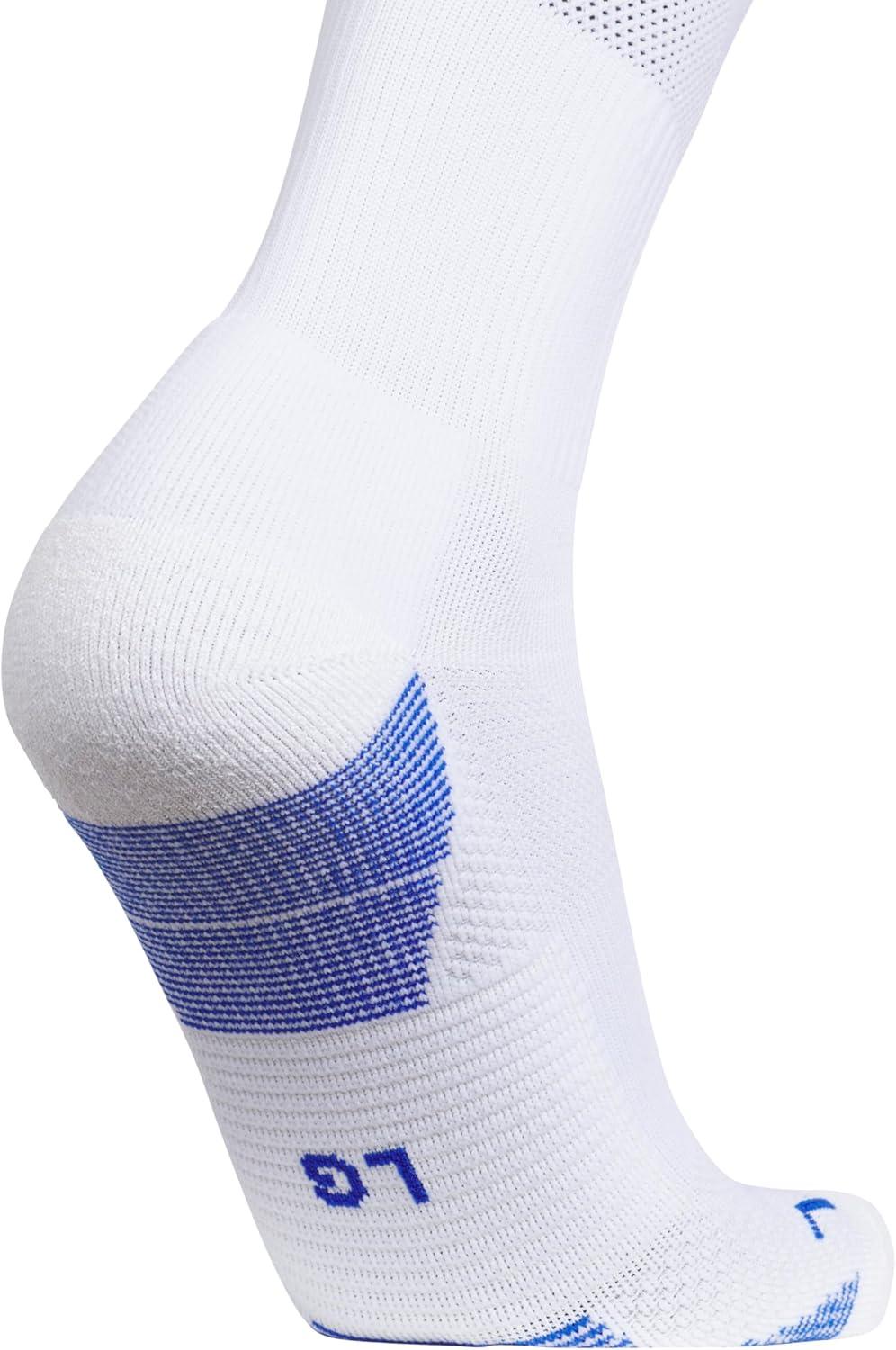 image:imageAdidas Unisex Team Speed Soccer Socks or Calf Sleeves 1 Pair OverTheCalf5WhiteRoyal Blue