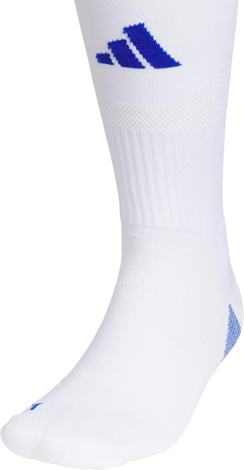 image:imageAdidas Unisex Team Speed Soccer Socks or Calf Sleeves 1 Pair OverTheCalf5WhiteRoyal Blue