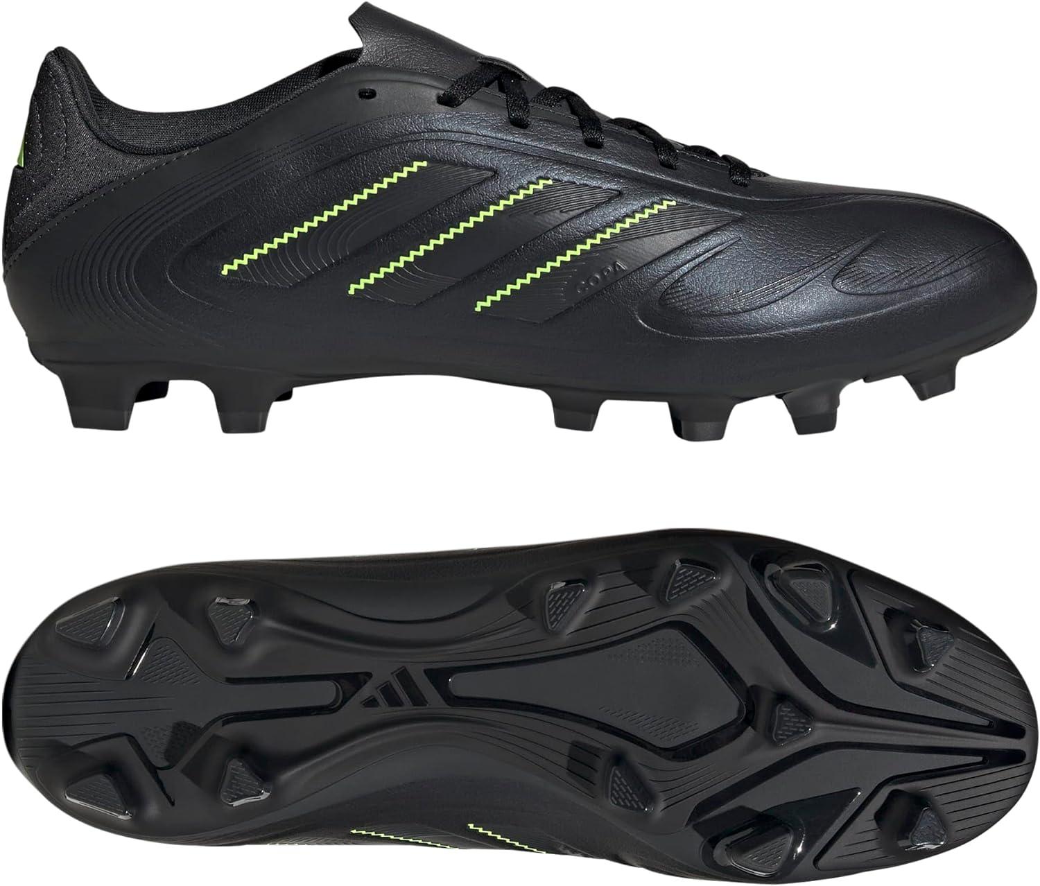 image:imageAdidas UnisexAdult Copa Pure 3 Club Firm GroundMulti GroundBlackSolid GreyLucid Lemon