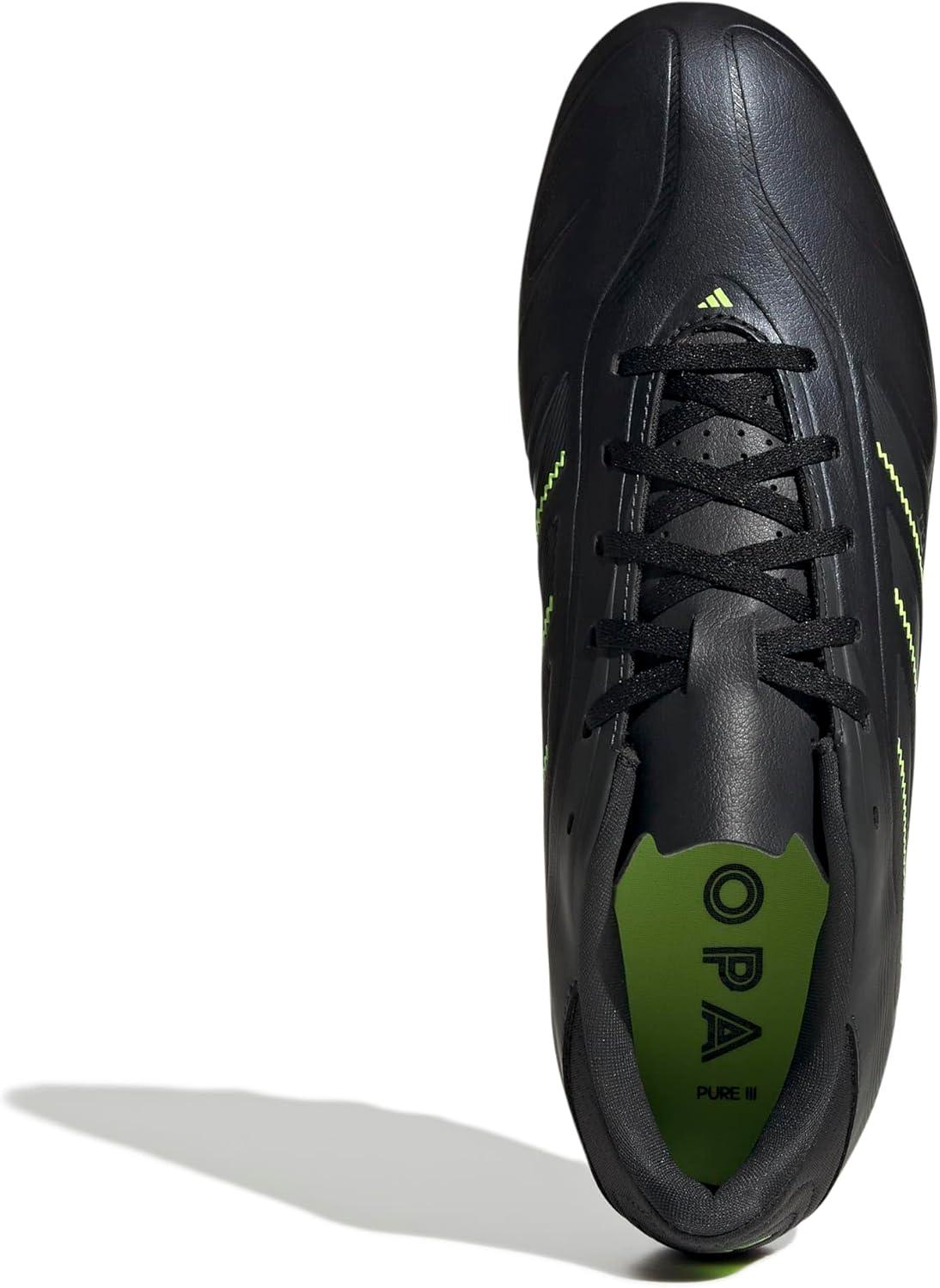 image:imageAdidas UnisexAdult Copa Pure 3 Club Firm GroundMulti GroundBlackSolid GreyLucid Lemon