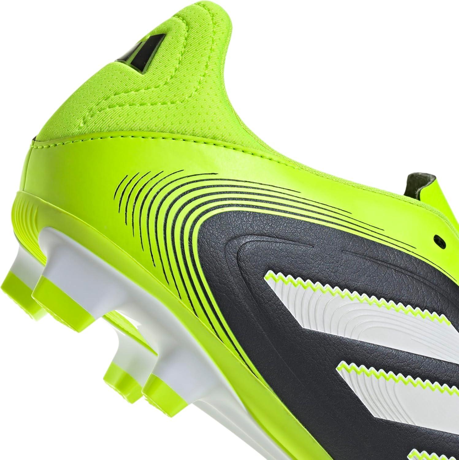image:imageAdidas UnisexAdult Copa Pure 3 Club Firm GroundMulti GroundBlackWhiteLucid Lemon