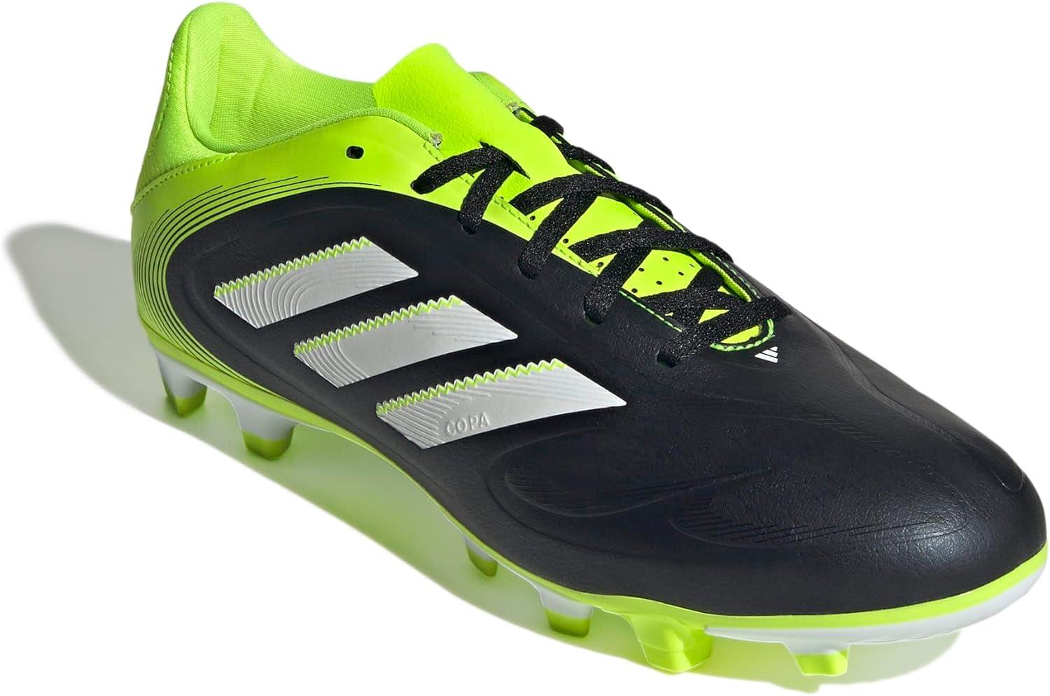image:imageAdidas UnisexAdult Copa Pure 3 Club Firm GroundMulti GroundBlackWhiteLucid Lemon