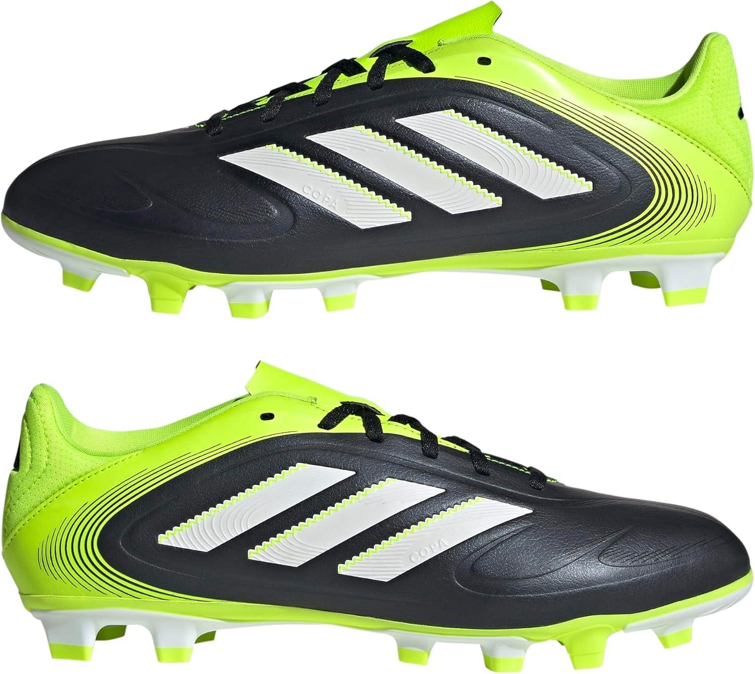 image:imageAdidas UnisexAdult Copa Pure 3 Club Firm GroundMulti GroundBlackWhiteLucid Lemon