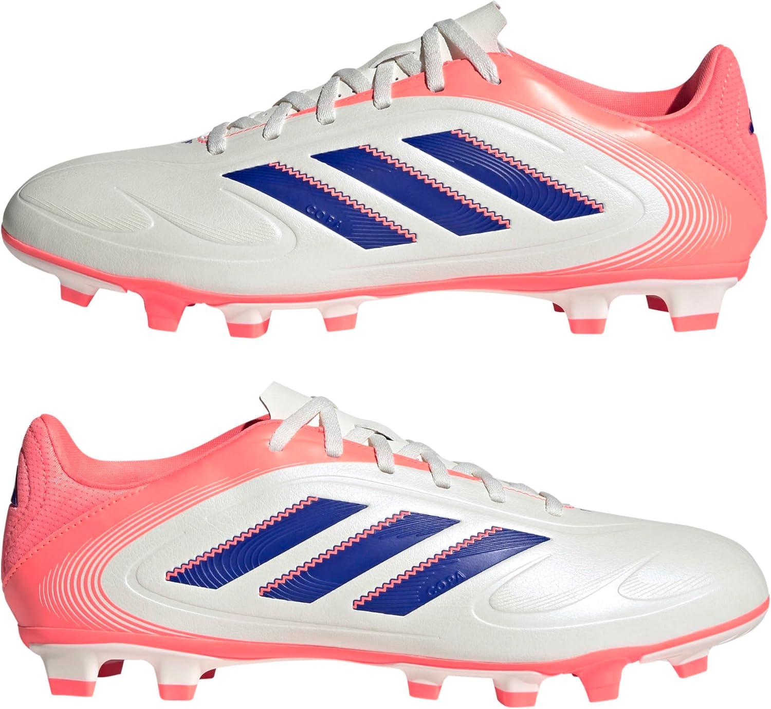 image:imageAdidas UnisexAdult Copa Pure 3 Club Firm GroundMulti GroundOff WhiteLucid BlueSignal Coral