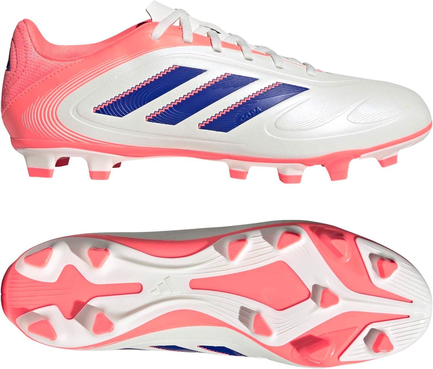 image:imageAdidas UnisexAdult Copa Pure 3 Club Firm GroundMulti GroundOff WhiteLucid BlueSignal Coral