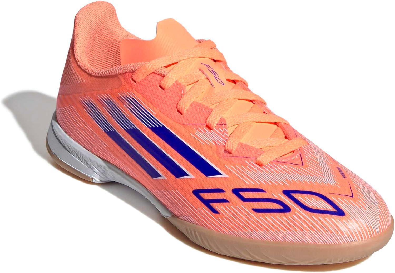 image:imageAdidas UnisexChild F50 League IndoorBeam OrangeLucid BlueWhite