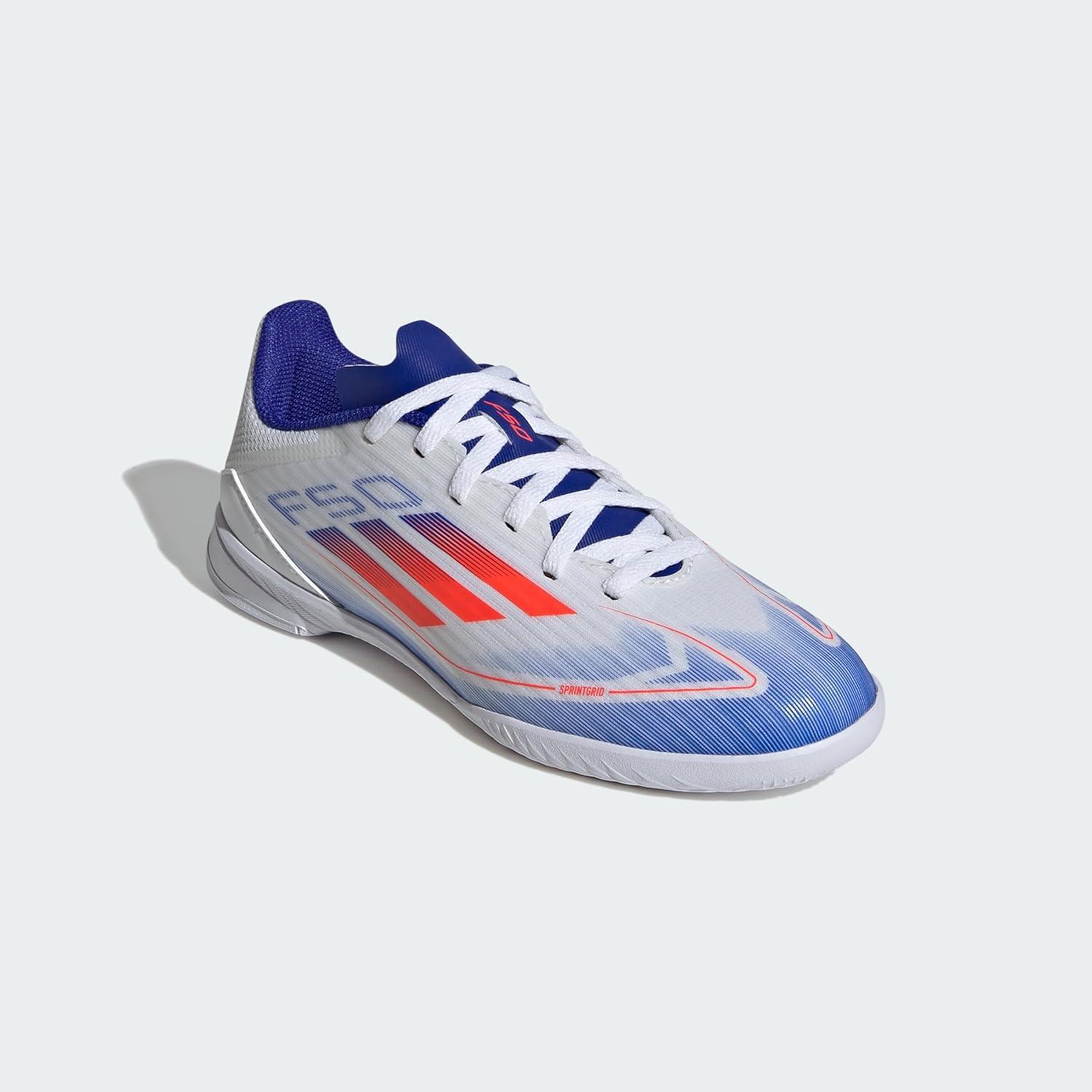 image:imageAdidas UnisexChild F50 League IndoorFootwear WhiteSolar RedLucid Blue If1368