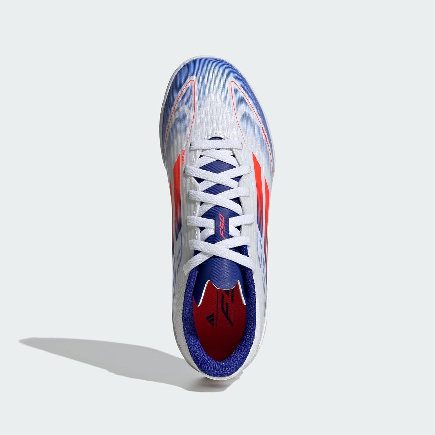 image:imageAdidas UnisexChild F50 League IndoorFootwear WhiteSolar RedLucid Blue If1368