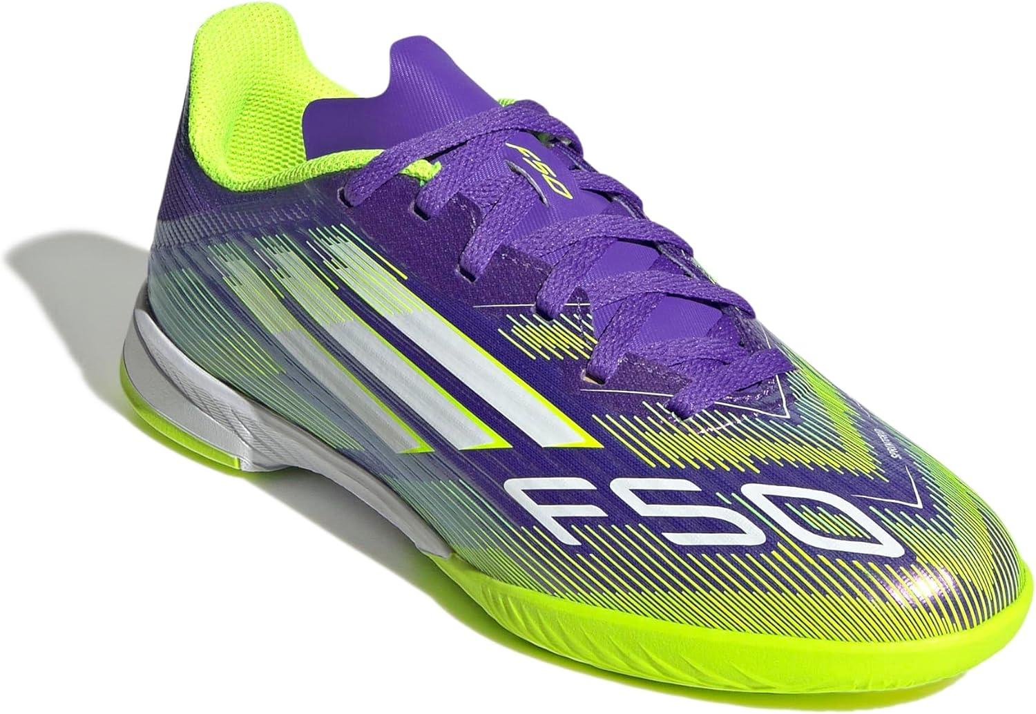 image:imageAdidas UnisexChild F50 League IndoorPurple RushWhiteLucid Lemon