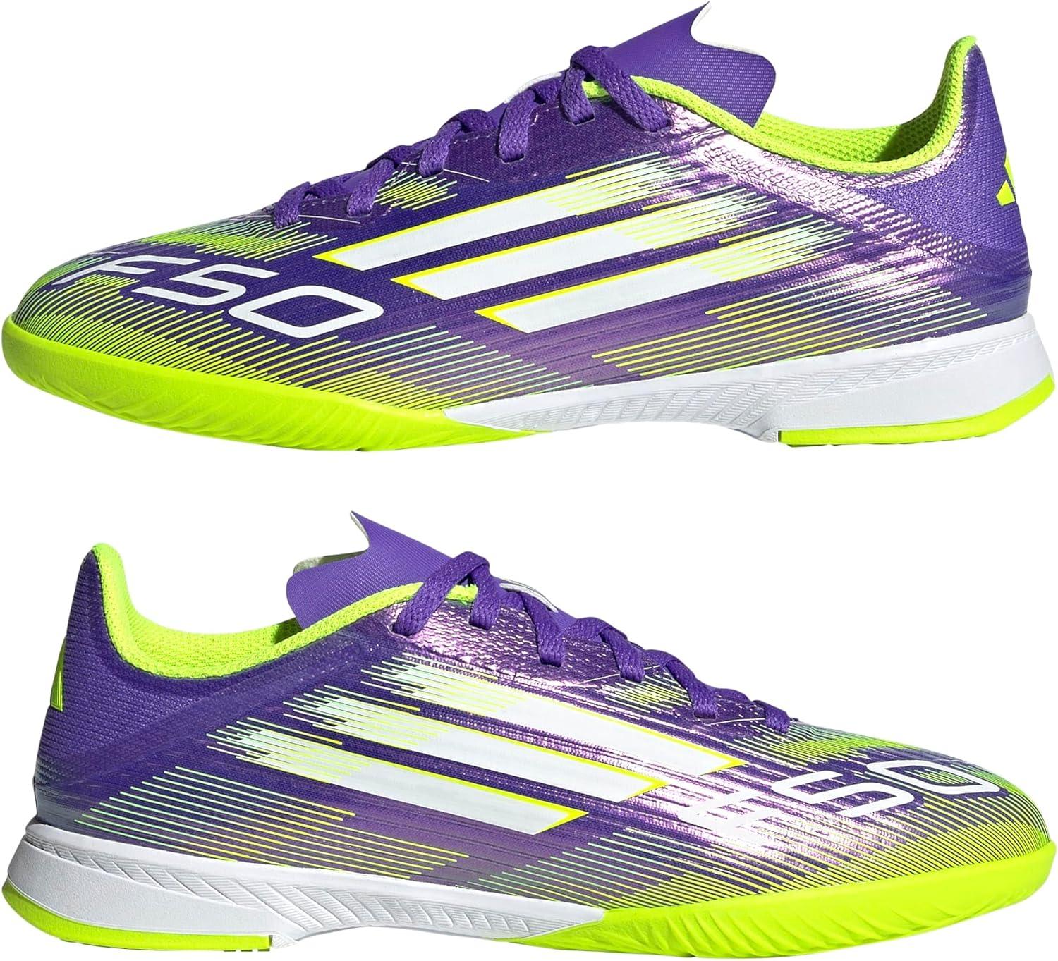 image:imageAdidas UnisexChild F50 League IndoorPurple RushWhiteLucid Lemon