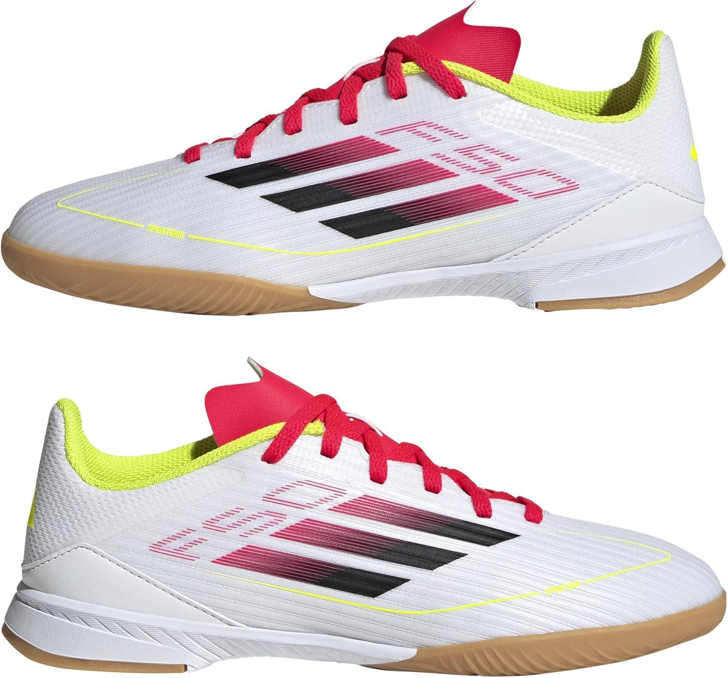 image:imageAdidas UnisexChild F50 League IndoorWhiteBlackSolar Yellow