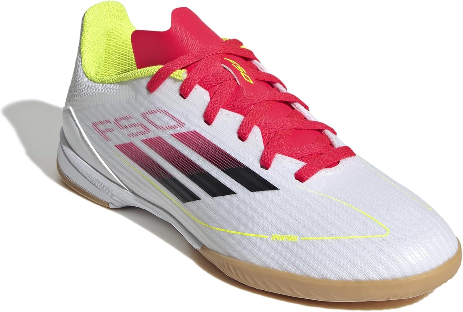 image:imageAdidas UnisexChild F50 League IndoorWhiteBlackSolar Yellow