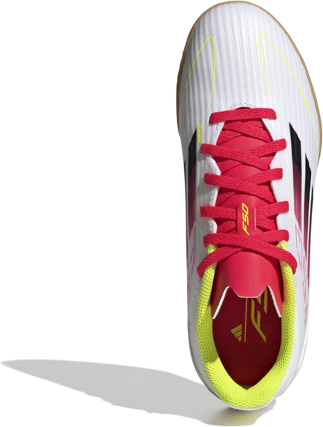 image:imageAdidas UnisexChild F50 League IndoorWhiteBlackSolar Yellow