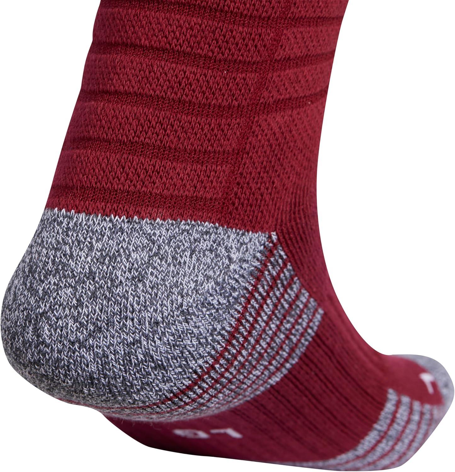 image:imageadidas Unisex 5Star Sports Crew Socks 1 Pair Multisport Grip or Regular2Team Collegiate BurgundyWhite