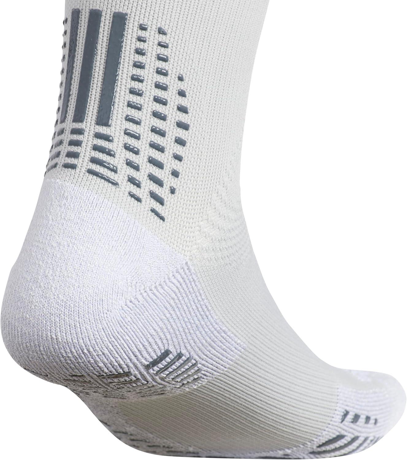 image:imageadidas Unisex 5Star Sports Crew Socks 1 Pair Multisport Grip or RegularTeam Light GreyOnix GreyWhite
