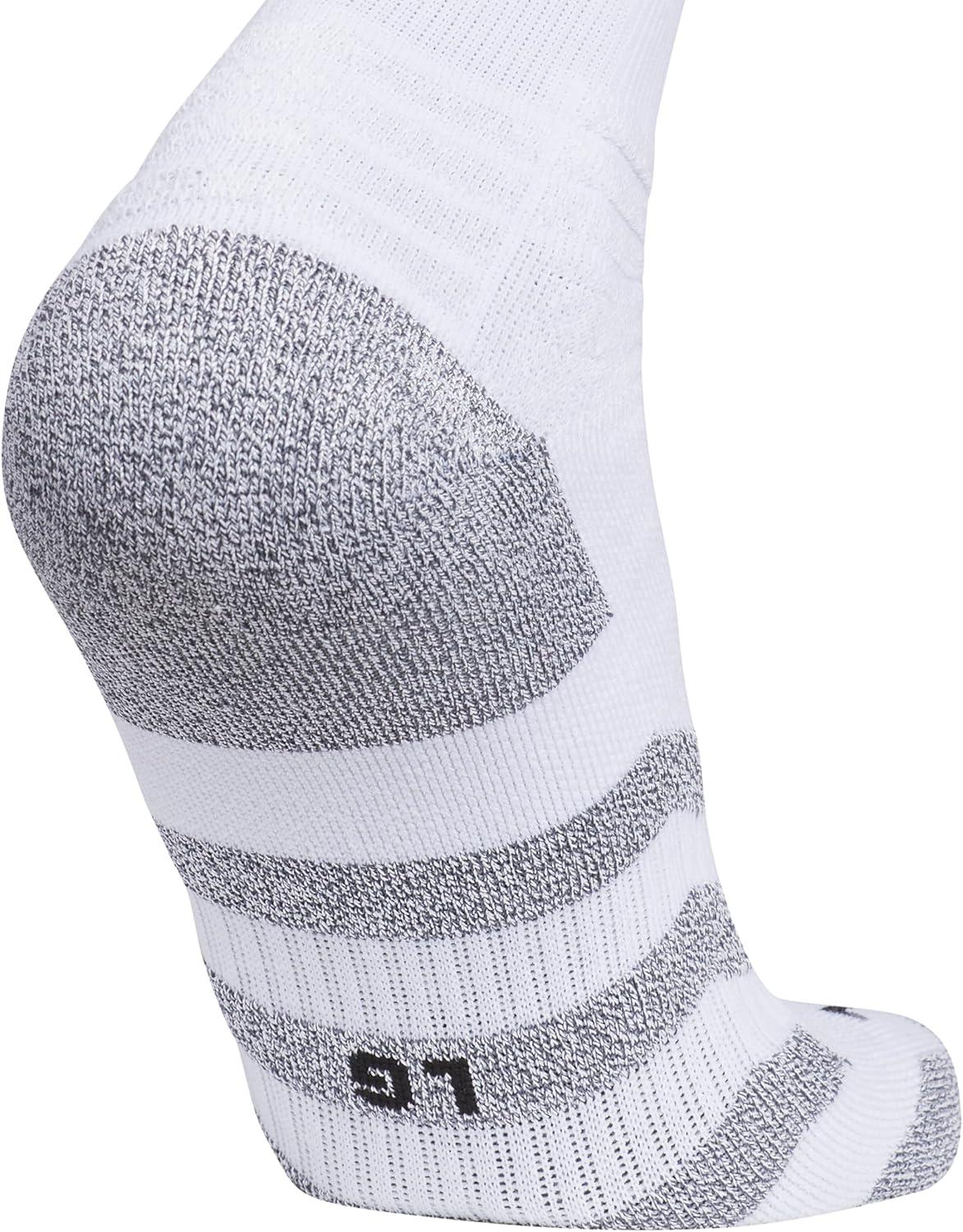 image:imageadidas Unisex 5Star Sports Crew Socks 1 Pair Multisport Grip or RegularTraxionWhiteBlackClear Grey
