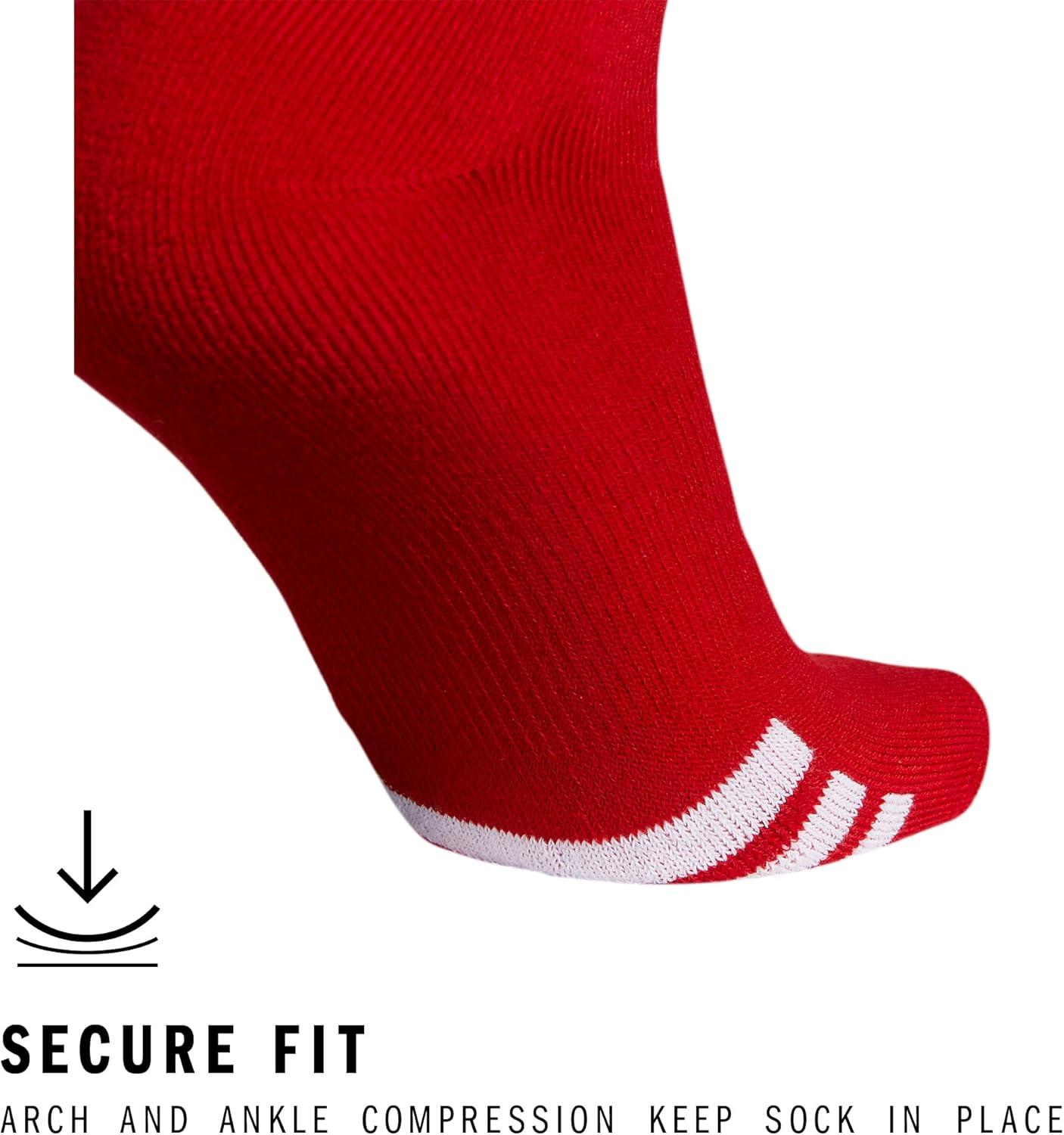 image:imageadidas Unisex Rivalry Soccer Socks 2 Pairs OvertheCalf1Team Power RedWhite