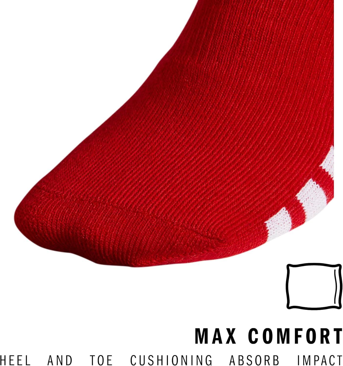 image:imageadidas Unisex Rivalry Soccer Socks 2 Pairs OvertheCalf1Team Power RedWhite