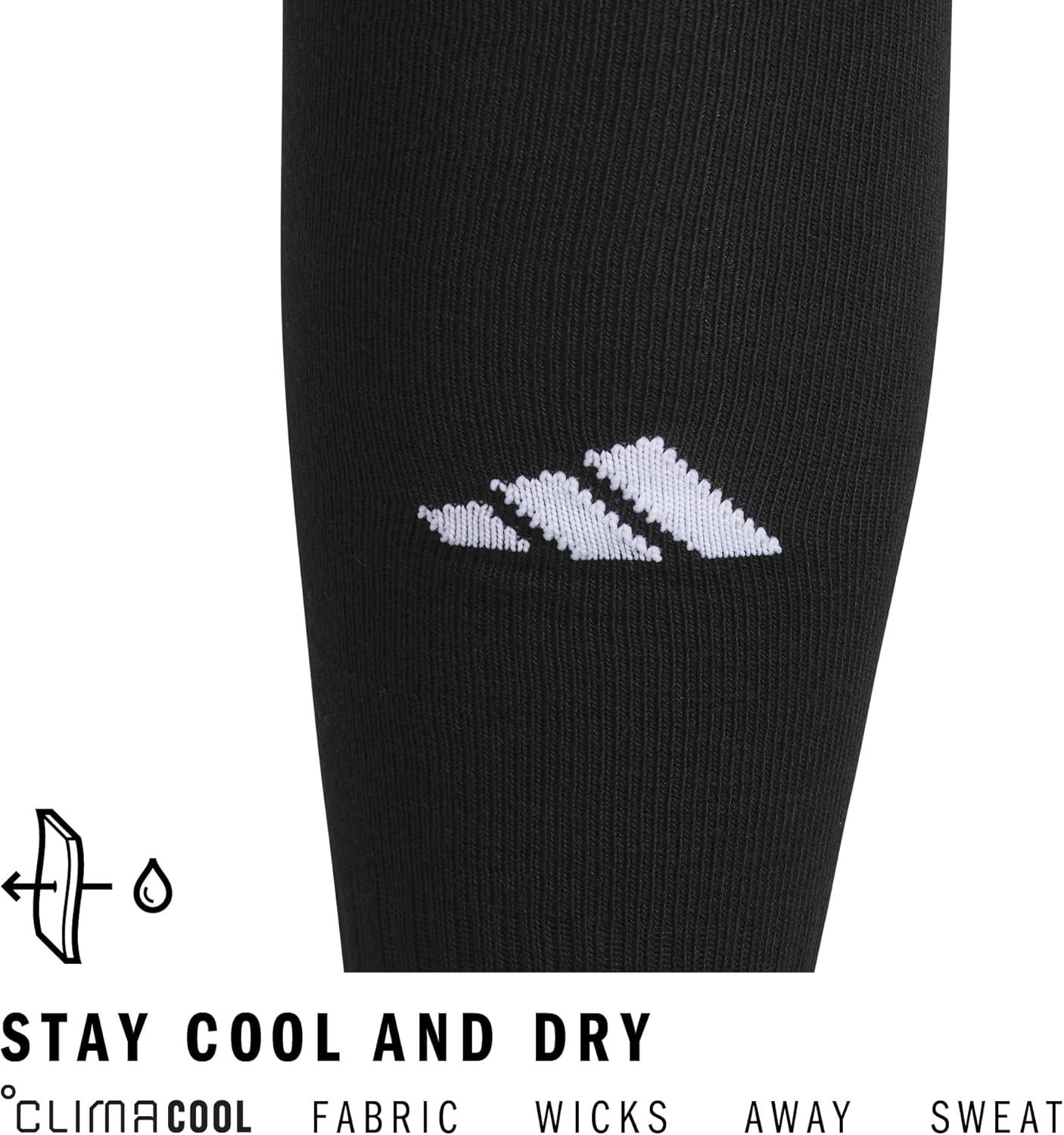 image:imageadidas Unisex Rivalry Soccer Socks 2 Pairs OvertheCalf2BlackWhite