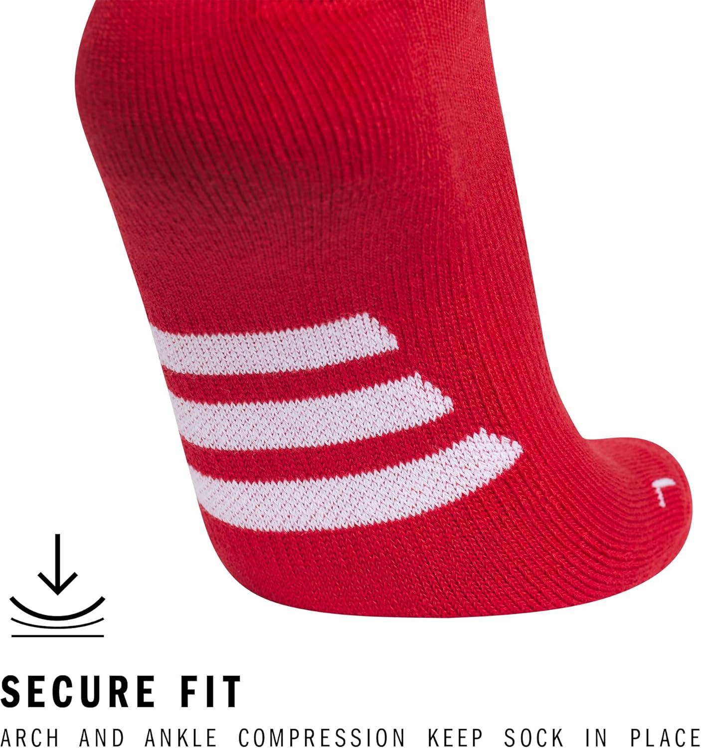 image:imageadidas Unisex Rivalry Soccer Socks 2 Pairs OvertheCalf2Team Power RedWhite