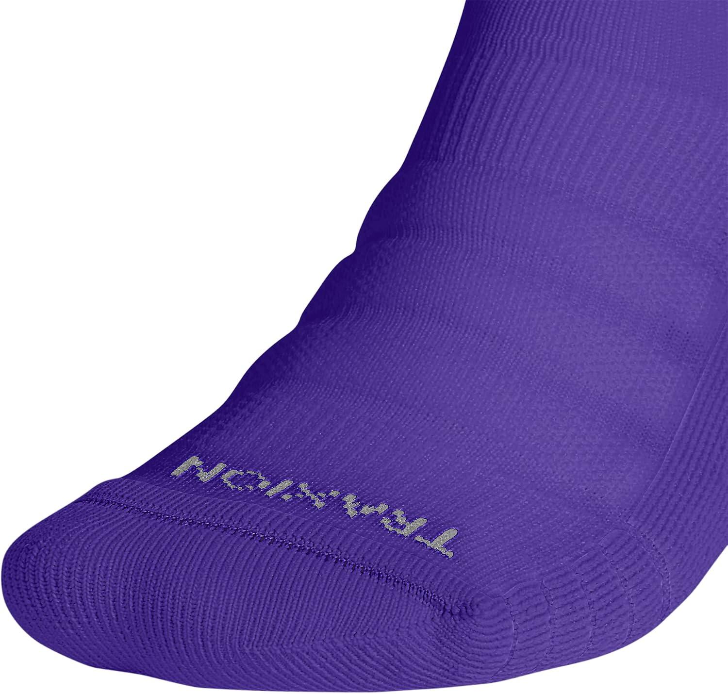 image:imageadidas Unisex Team Speed Soccer Socks Or Calf Sleeves 1 Pair OverthecalfCollegiate PurpleSand BeigeWhite