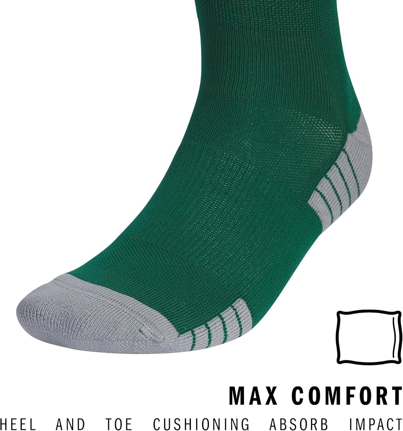image:imageadidas Unisex Team Speed Soccer Socks Or Calf Sleeves 1 Pair OverthecalfDark GreenWhite20
