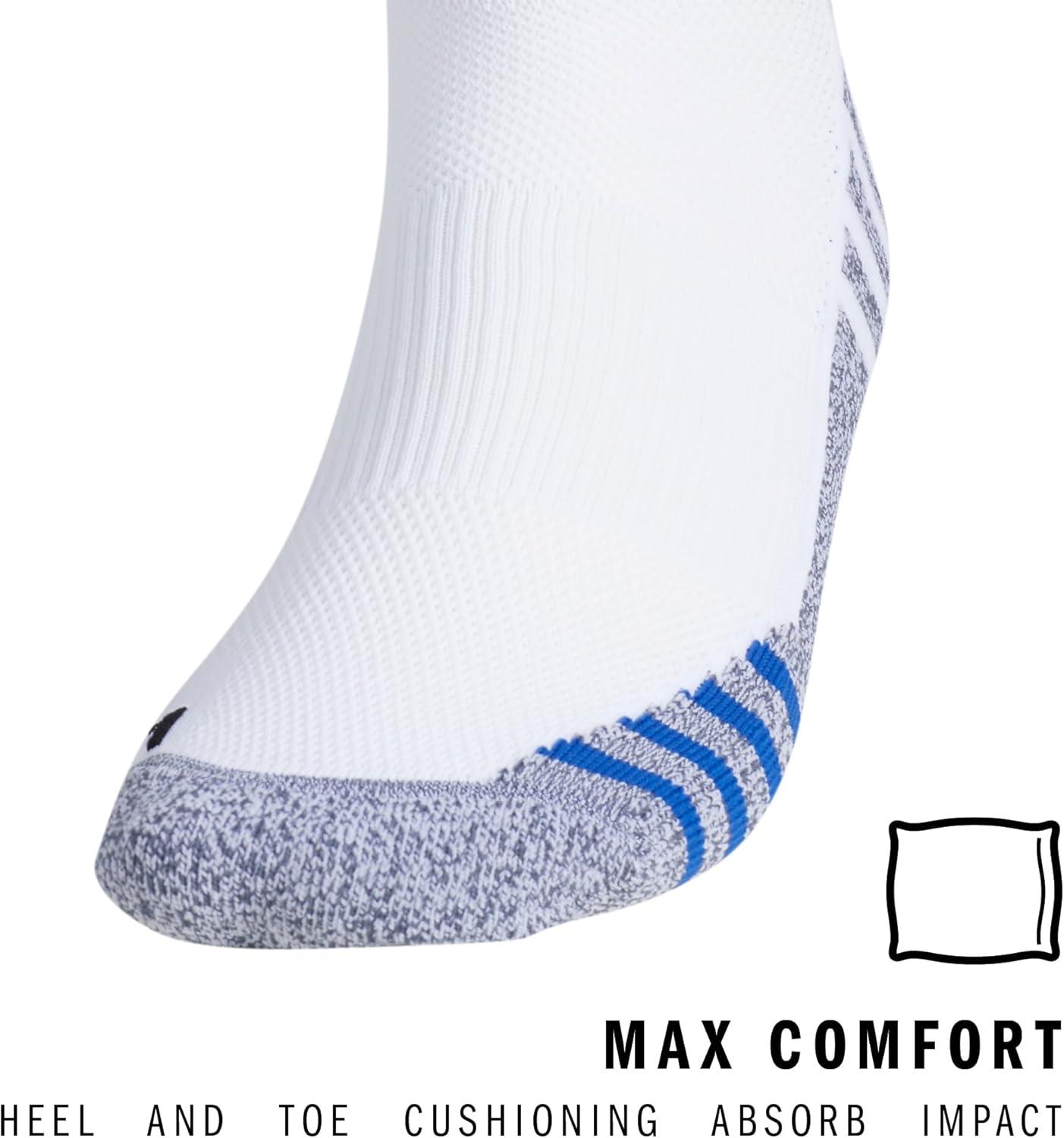image:imageadidas Unisex Team Speed Soccer Socks Or Calf Sleeves 1 Pair OverthecalfWhiteTeam Royal Blue