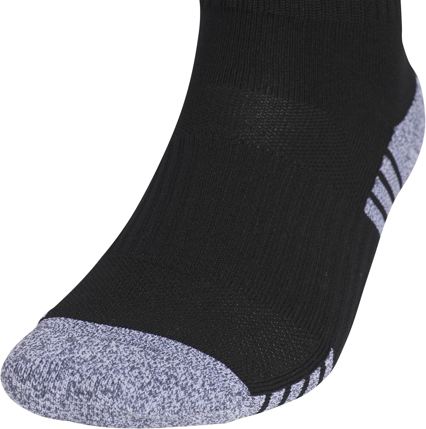 image:imageadidas unisex 3stripe Hoop Soccer Socks 1pair With Arch Compression for a Secure FitBlack 2White