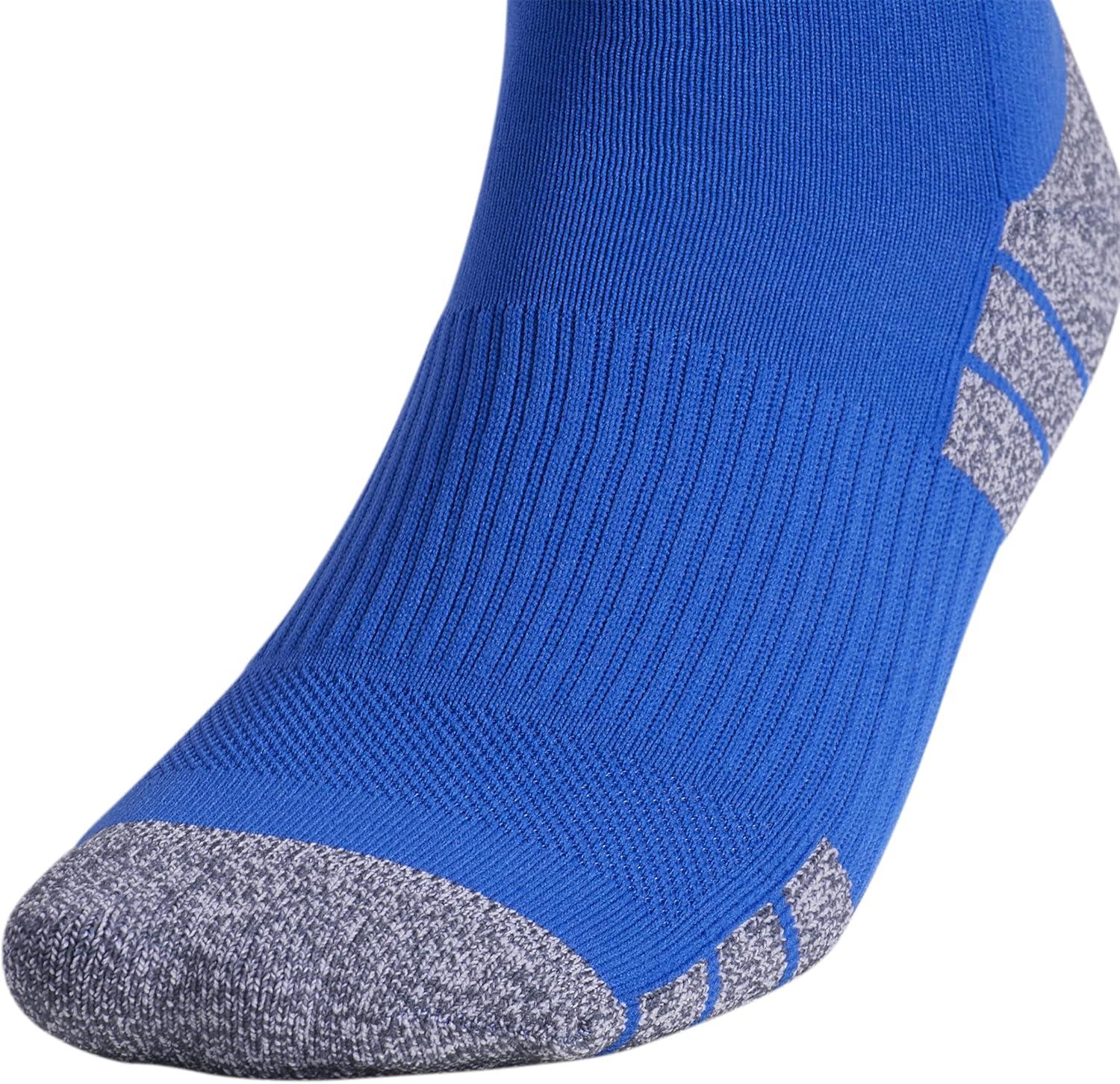 image:imageadidas unisex 3stripe Hoop Soccer Socks 1pair With Arch Compression for a Secure FitRoyal BlueWhite